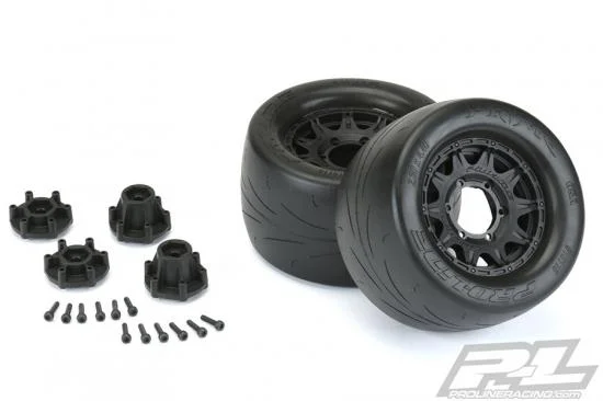 ProLine Prime 2.8 Street Tyres on Black Raid 6x30 Wheels — image 4 of 9