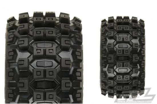 ProLine Badlands MX28 2.8 Tyres Mounted on Black Raid 6X30 Removable Hex Wheels - 12mm Hex — image 2 of 8
