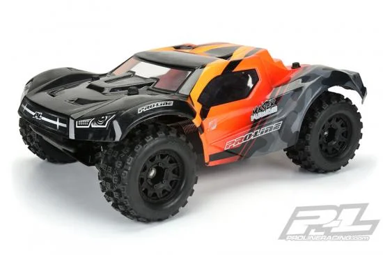 ProLine Badlands MX28 2.8 Tyres Mounted on Black Raid 6X30 Removable Hex Wheels - 12mm Hex — image 4 of 8