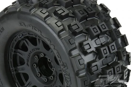 ProLine Badlands MX 3.8 Tyres Mounted on Raid Black 8X32 Wheels - 17mm Hex — image 5 of 9