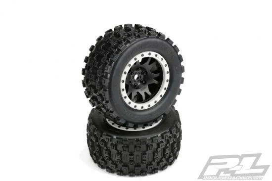 ProLine Badlands MX43 Tyres Mounted on IMPULSE Pro-Loc Beadloc X-MAXX Wheels (2) — image 2 of 6