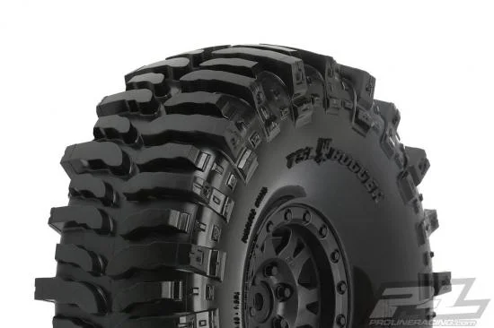 ProLine Interco Bogger 1.9 G8 Rock Terrain Truck Tyres on IMPULSE Black Beadlock Wheels (2) — image 11 of 13