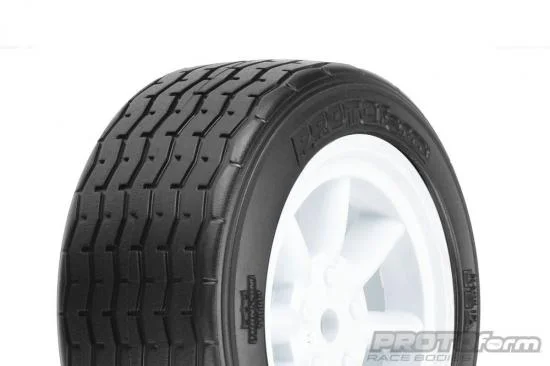 ProLine Protoform Vta Front Tyres 26mm Mounted On White Wheels (2) &mdash; image 2 of 5