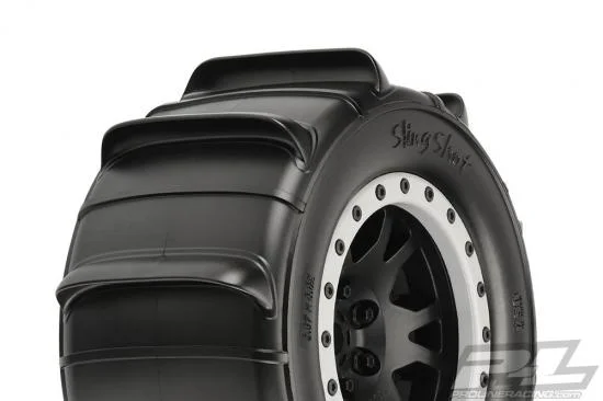 ProLine Slingshot 4.3 Pro-Loc Sand Tyres Mounted on IMPULSE X MAXX Wheels (2) &mdash; image 9 of 10