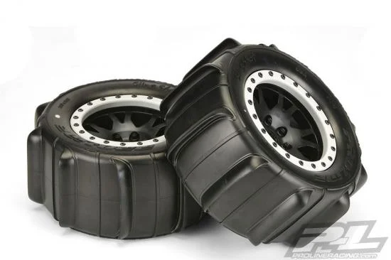 ProLine Slingshot 4.3 Pro-Loc Sand Tyres Mounted on IMPULSE X MAXX Wheels (2) &mdash; image 7 of 10