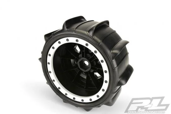 ProLine Slingshot 4.3 Pro-Loc Sand Tyres Mounted on IMPULSE X MAXX Wheels (2) &mdash; image 6 of 10
