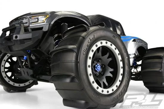ProLine Slingshot 4.3 Pro-Loc Sand Tyres Mounted on IMPULSE X MAXX Wheels (2) &mdash; image 5 of 10
