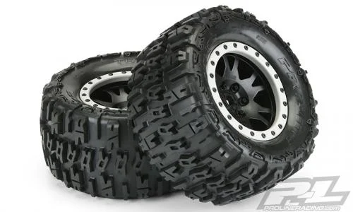 ProLine Trencher 4.3 Pro-Loc Tyres Mounted on IMPULSE Black X MAXX Wheels (2) &mdash; image 3 of 8