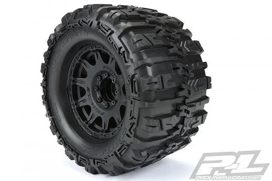 ProLine Trencher HP Belted 3.8 Tyres Mounted on Raid Black 8X32 Wheels - 17mm Hex — image 11 of 15