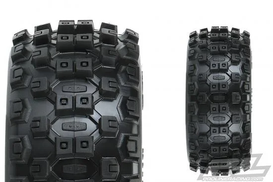ProLine Badlands MX SC 2.2/3.0 M2 Tyres Mounted on Raid 6X30 Black Wheels (2) &mdash; image 8 of 10