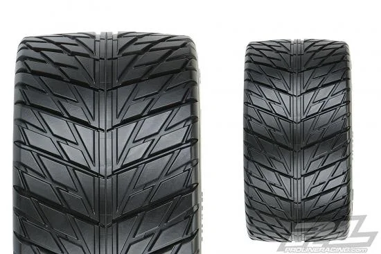 ProLine Street Fighter 3.8 Belted Tires Mounted On Raid Black Wheels 8X32 - 17mm Hex (2) &mdash; image 3 of 7