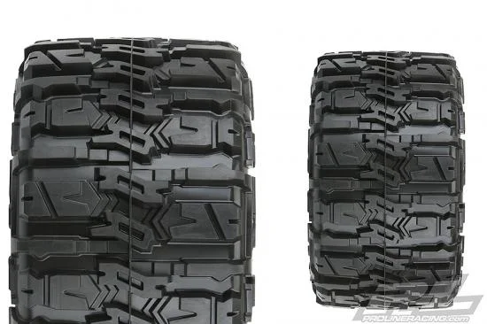 ProLine Trencher HP Belted 2.8 Tyres Mounted On Black 6X30 Removable Hex Wheels - 12mm Hex — image 12 of 14