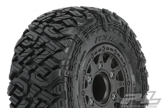 ProLine Icon SC 2.2/3.0 M2 Tyres On Raid 6X30 Black Wheels (2) &mdash; image 9 of 10