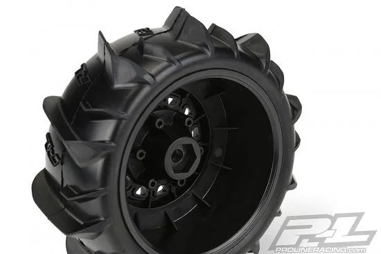 ProLine Dumont Paddle SC Tyres On Black Raid 6x30 SC Wheels (2) — image 8 of 12