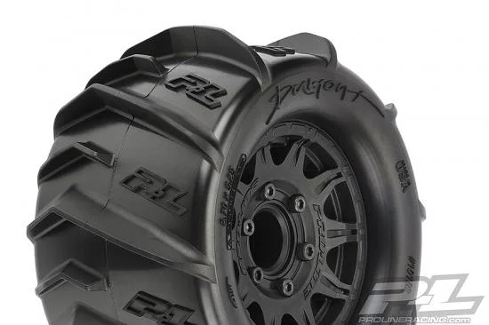 ProLine Dumont 2.8 Sand Paddle Tyres on Raid Black 6x30 12mm Hex Wheels (2) — image 13 of 14