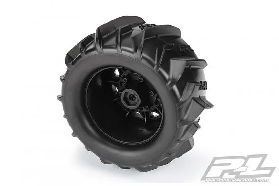 ProLine Dumont 2.8 Sand Paddle Tyres on Raid Black 6x30 12mm Hex Wheels (2) — image 10 of 14