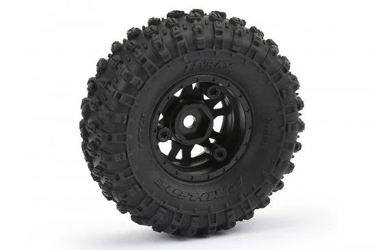 ProLine Hyrax 1.0 Tyres On Mini IMPULSE Wheels For Axial SCX24 (4) &mdash; image 7 of 10