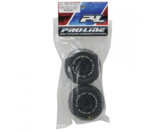 ProLine Dirt Hawg Tyres Mounted On Titus Bead-Loc Wheels - Fit Mini E-REVO, Etc &mdash; image 2 of 2