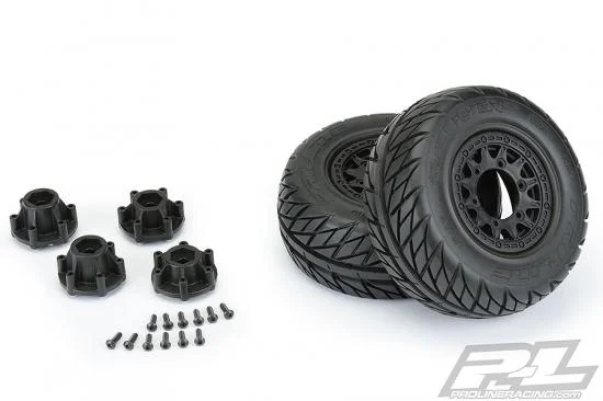 ProLine Street Fighter M2 SC Tyres on Black Raid 6X30 Wheels (2) — image 7 of 10