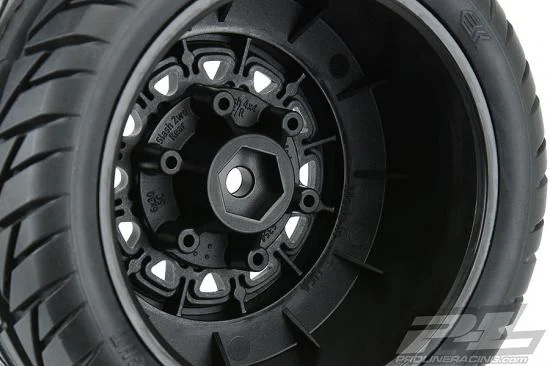 ProLine Street Fighter M2 SC Tyres on Black Raid 6X30 Wheels (2) — image 6 of 10