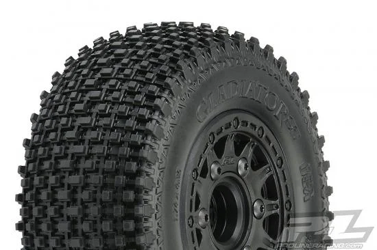 ProLine Gladiator SC 2.2/3.0 M2 Tyres Mounted on Raid 6X30 Black Wheels (2) — image 9 of 10