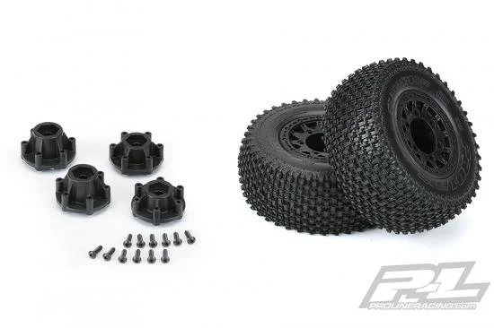 ProLine Gladiator SC 2.2/3.0 M2 Tyres Mounted on Raid 6X30 Black Wheels (2) — image 7 of 10
