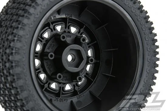 ProLine Gladiator SC 2.2/3.0 M3 Tyres Mounted on Raid 6X30 Black Wheels (2) &mdash; image 6 of 10