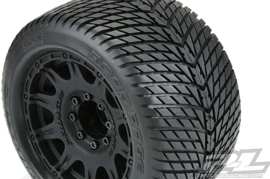 ProLine Road Rage 3.8 Tyres Mounted on Raid Black 8X32 Wheels - 17mm Hex — image 5 of 5