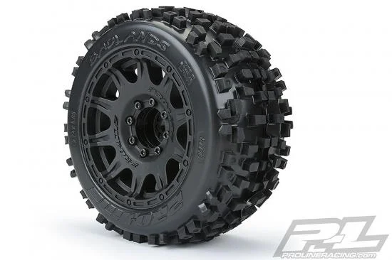 ProLine Badlands 3.8 Tyres Mounted on Raid Black 8X32 Wheels - 17mm Hex — image 7 of 11
