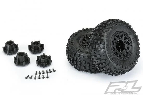 ProLine Badlands SC 2.2/3.0 Tyres On Raid 6X30 Black Wheels Wheels (2) — image 7 of 10