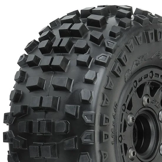 ProLine Badlands SC 2.2/3.0 Tyres On Raid 6X30 Black Wheels Wheels (2) — image 1 of 10