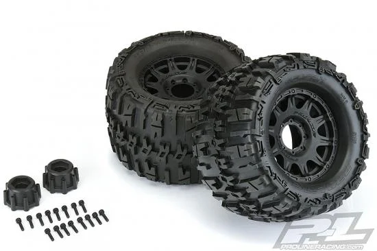 ProLine Trencher X 3.8 Tyres Mounted on Raid Black 8X32 Wheels - 17mm Hex — image 4 of 9