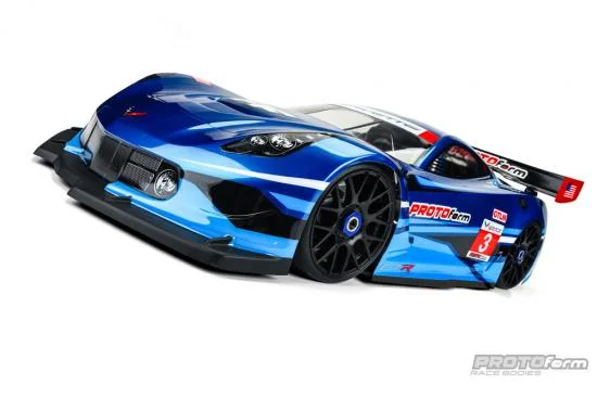 Protoform Chevrolet Corvette C7.R Clear Bodyshell for 1:8 GT1 Short — image 2 of 8