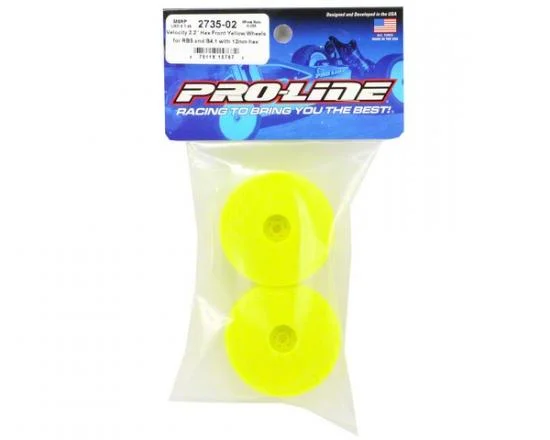 ProLine Velocity 2WD Front 1:10 Buggy Wheels - 12mm Hex Fitting - Yellow (2) — image 2 of 4
