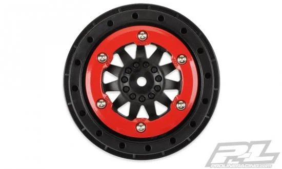 ProLine Protrac Susp. Kit F-11 2.2/3.0 Red/Black Beadloc Wheels — image 1 of 6