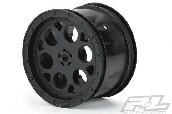 ProLine Showtime Sprint Car 2.2 Hex Black Rear Wheels (2) — image 10 of 12