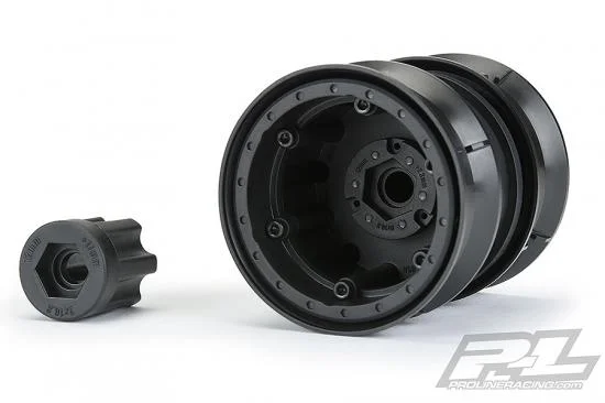 ProLine Carbine 1.9 Black Internal Beadloc Dually Wheels (2) &mdash; image 11 of 14