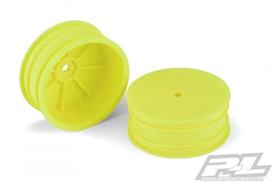 ProLine Velocity 2.2 Hex 2WD Front Yellow Wheels Tlr 22 5.0 — image 3 of 4