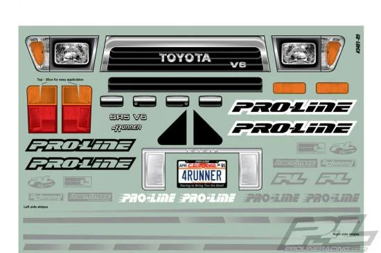 ProLine 1991 Toyota 4RUNNER Clear Bodyshell for 313mm Crawlers — image 11 of 14