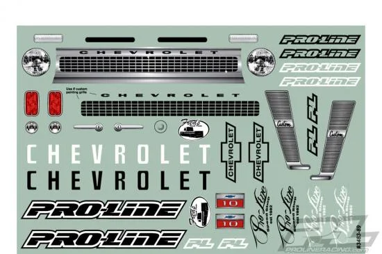 ProLine 1966 Chevrolet C-10 Clear Bodyshell For SCX-10 313mm Crawlers — image 11 of 16
