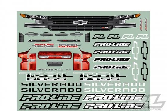 ProLine Pro-Line Precut 2019 Chevy Z71 Silverado Clear Body for Traxxas X-MAXX &mdash; image 10 of 18