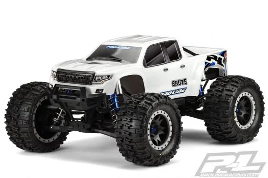 ProLine Pre Cut Brute Bash Armour Body - White - For Traxxas X-MAXX — image 1 of 1