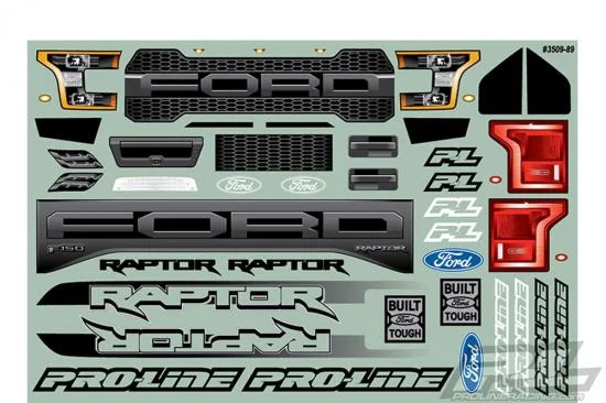 ProLine 2017 Ford F150 Raptor Clear Body 313mm For Crawler &mdash; image 10 of 19