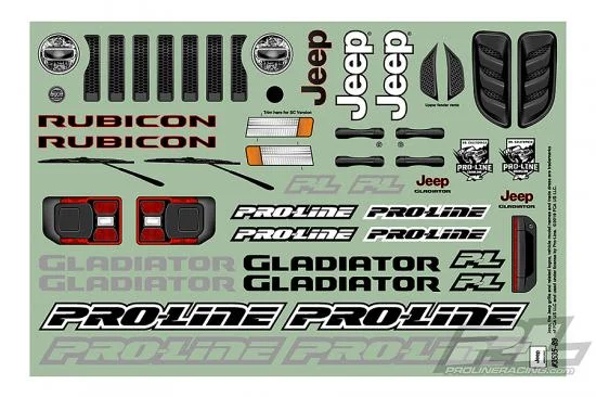 ProLine 2020 Jeep Gladiator Clear Crawler Bodyshell - 313mm Wheelbase &mdash; image 10 of 18