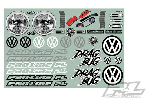 ProLine Volkswagen Drag Bug 1:10 Clear Body For Drag Slash — image 6 of 6