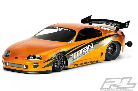 ProLine 1995 Toyota Supra Clear Drag Body For 22S/DR10/Drag Slash &mdash; image 13 of 22