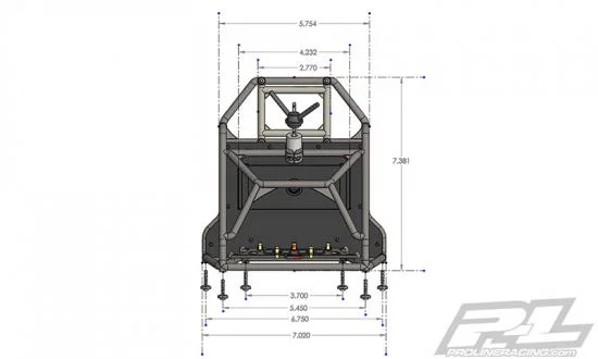 ProLine Back Half Cage For ProLine Cab Only Crawler Bodies — image 11 of 20