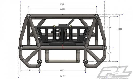 ProLine Back Half Cage For ProLine Cab Only Crawler Bodies — image 10 of 20