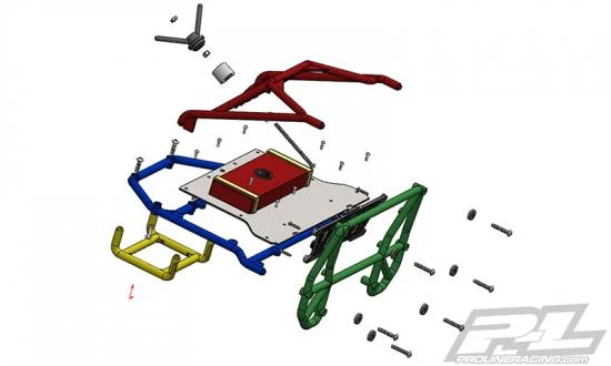 ProLine Back Half Cage For ProLine Cab Only Crawler Bodies — image 18 of 20