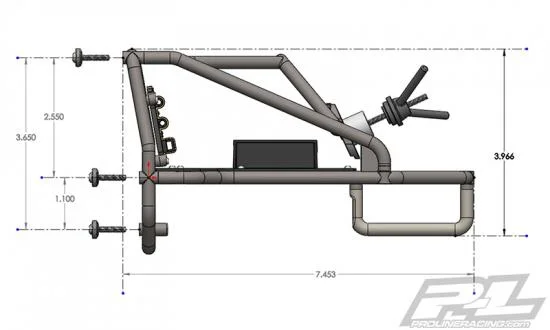 ProLine Back Half Cage For ProLine Cab Only Crawler Bodies — image 19 of 20